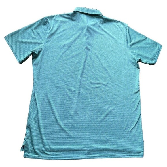 Holderness & Bourne Donald Ross Golf Polo Logo Striped Green XL Men - Picture 7 of 10